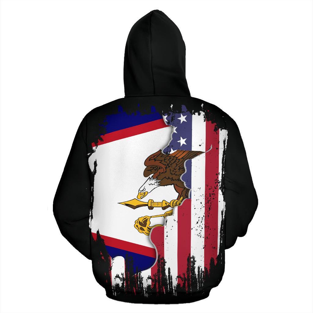 American Grown American Samoa Root Dna Zip Hoodie - Vibe Hoodie Shop