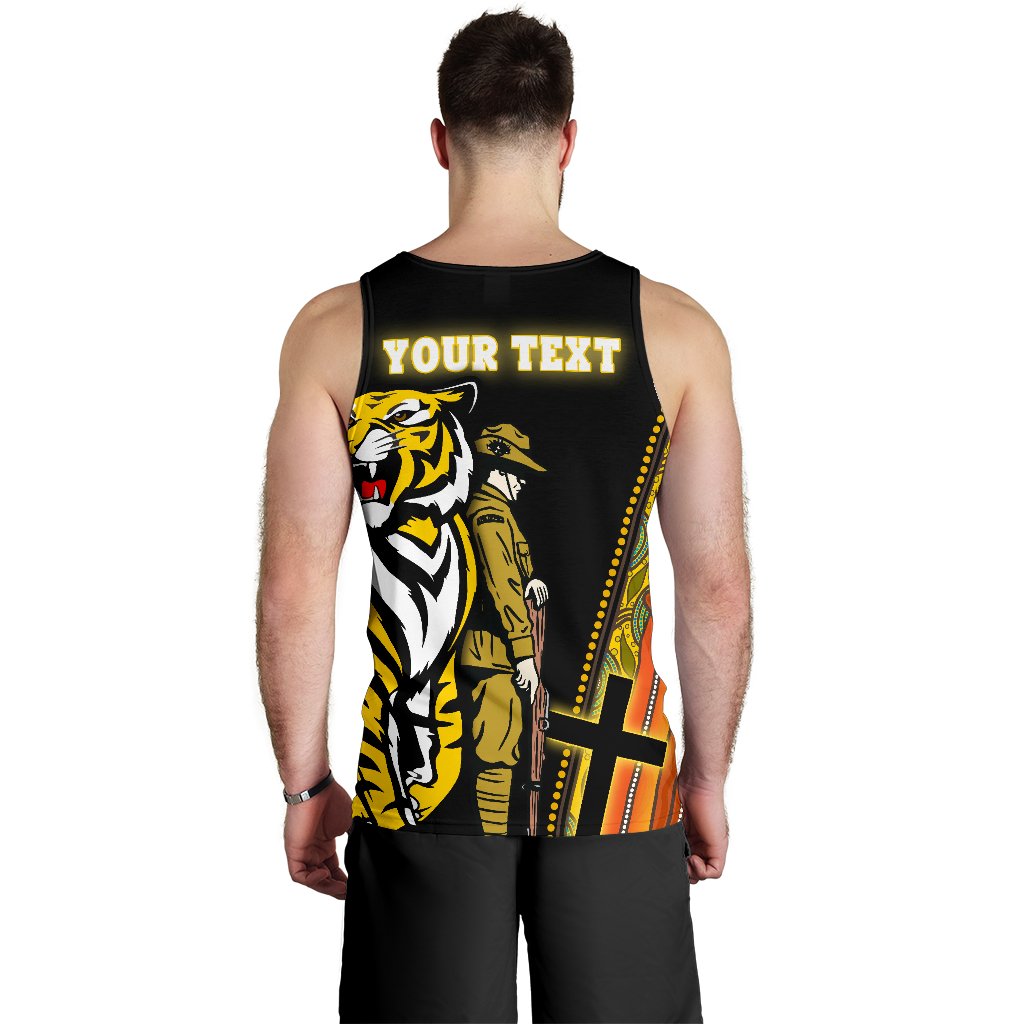 (Custom Personalised) Richmond Premier Men's Tank Top Tiger And Soldiers - Vibe Hoodie Shop