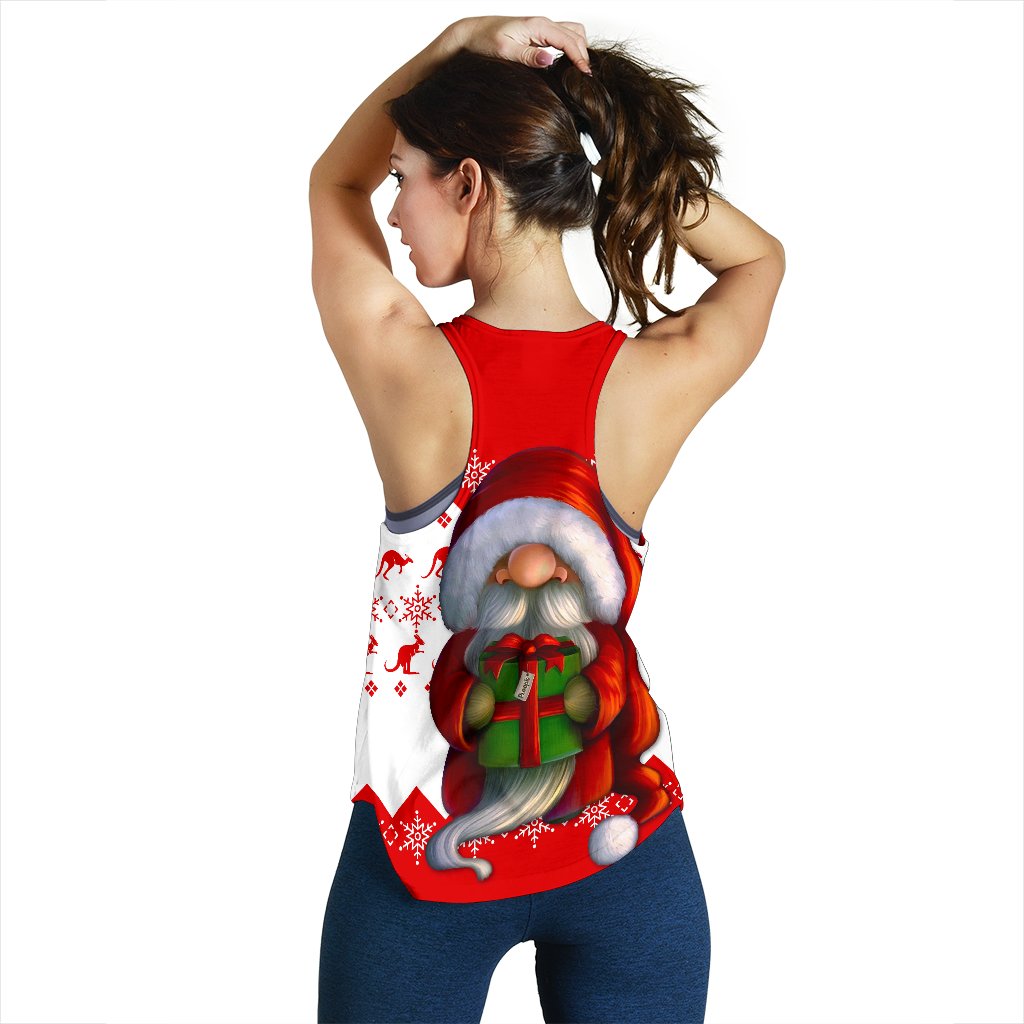Australia Christmas Racerback Tank - Christmas Gnome Tank Top - Vibe Hoodie Shop