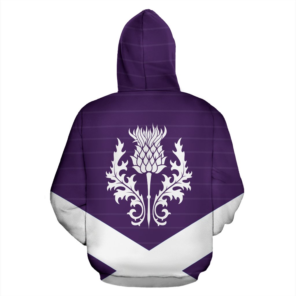 Scotland Hoodie Thistle And Lion Zip - Up - Vibe Hoodie Shop