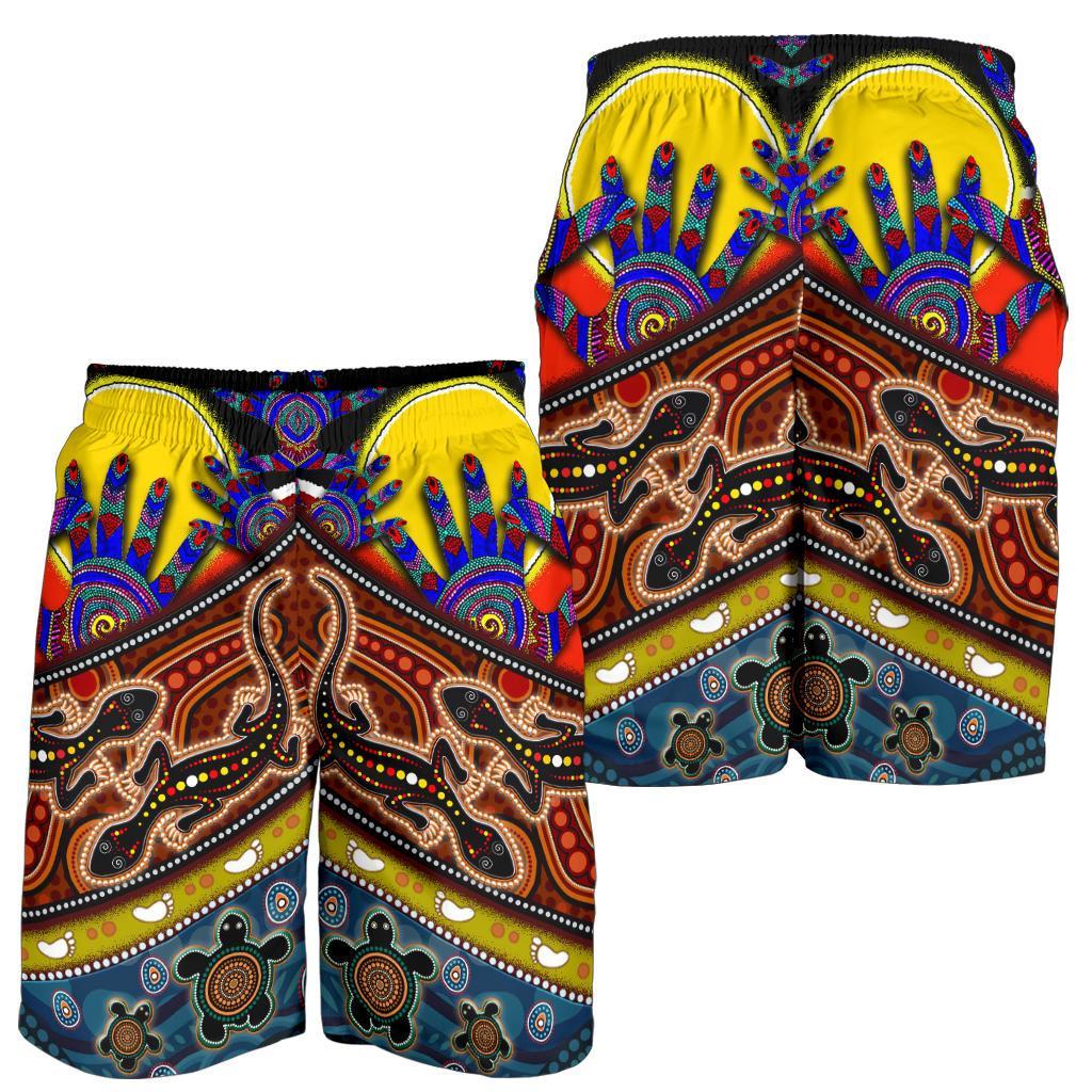 All Over Print Men's Shorts - Australians Together - Vibe Hoodie Shop