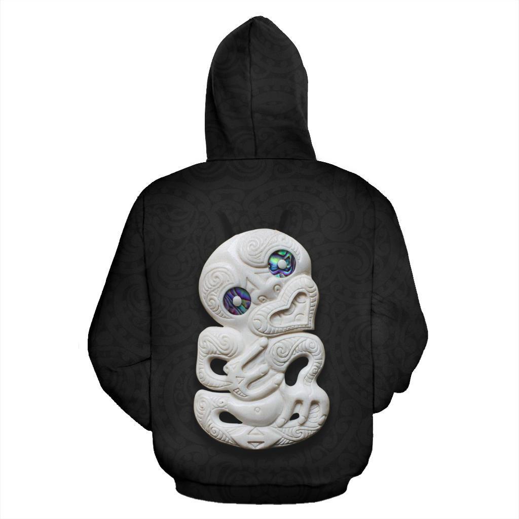 New Zealand Hei Tiki Statue Maori Hoodie - Vibe Hoodie Shop