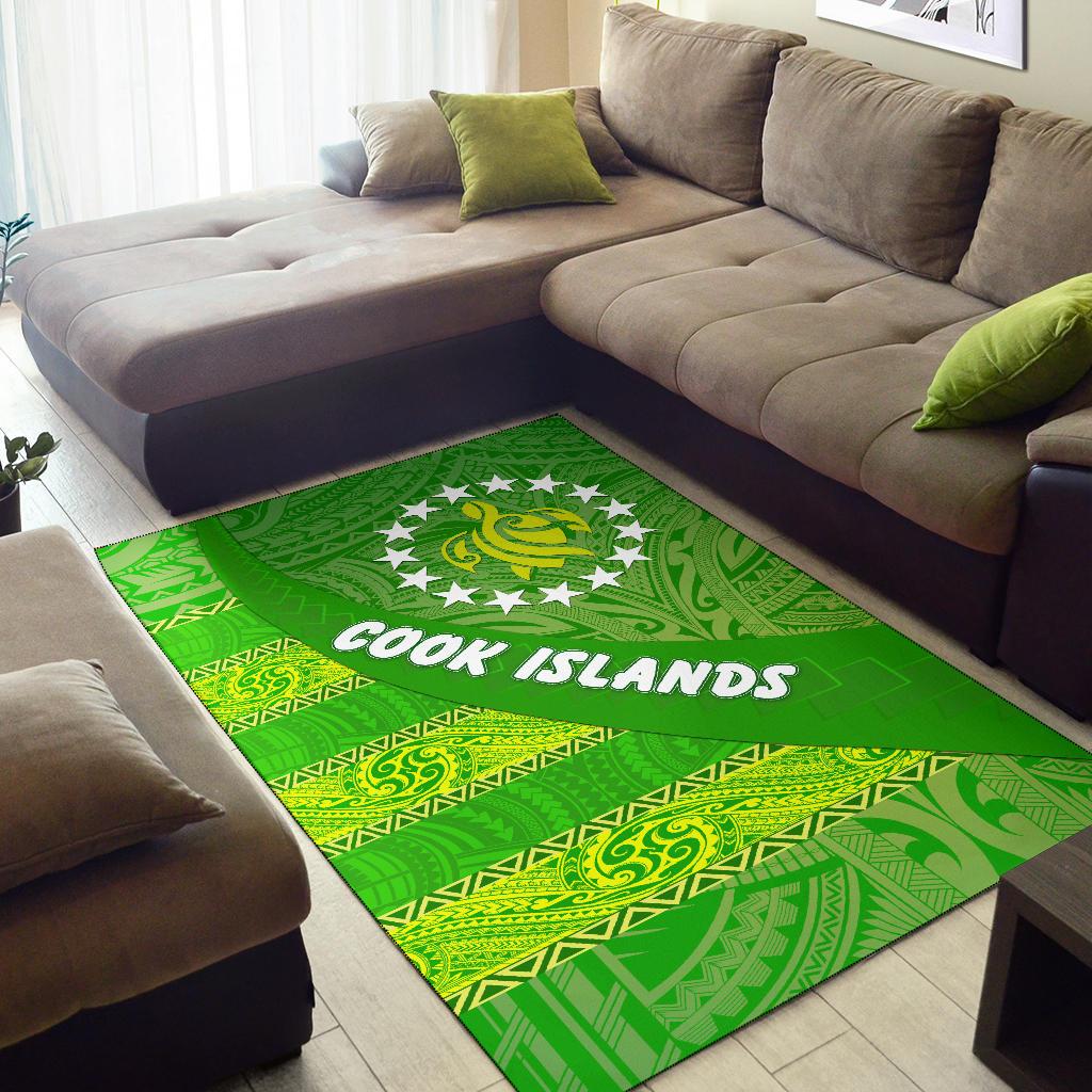 Cook Islands Area Rug Polynesian Victorian Vibes - Vibe Hoodie Shop