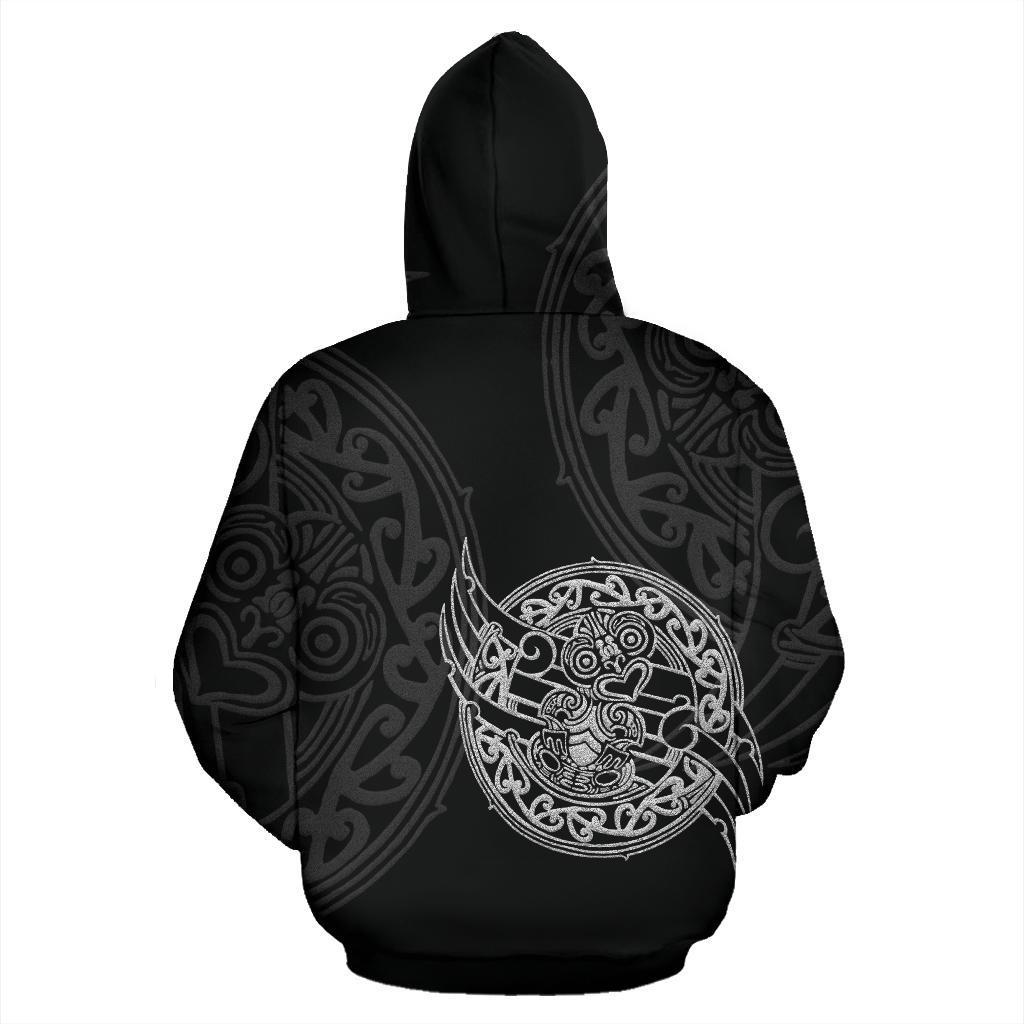 New Zealand Maori Tiki All Over Print Hoodie - Vibe Hoodie Shop