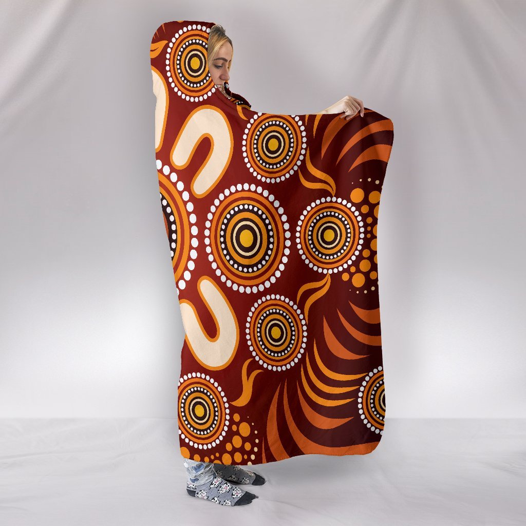 aboriginal-hooded-blanket-circle-flowers-patterns-ver03
