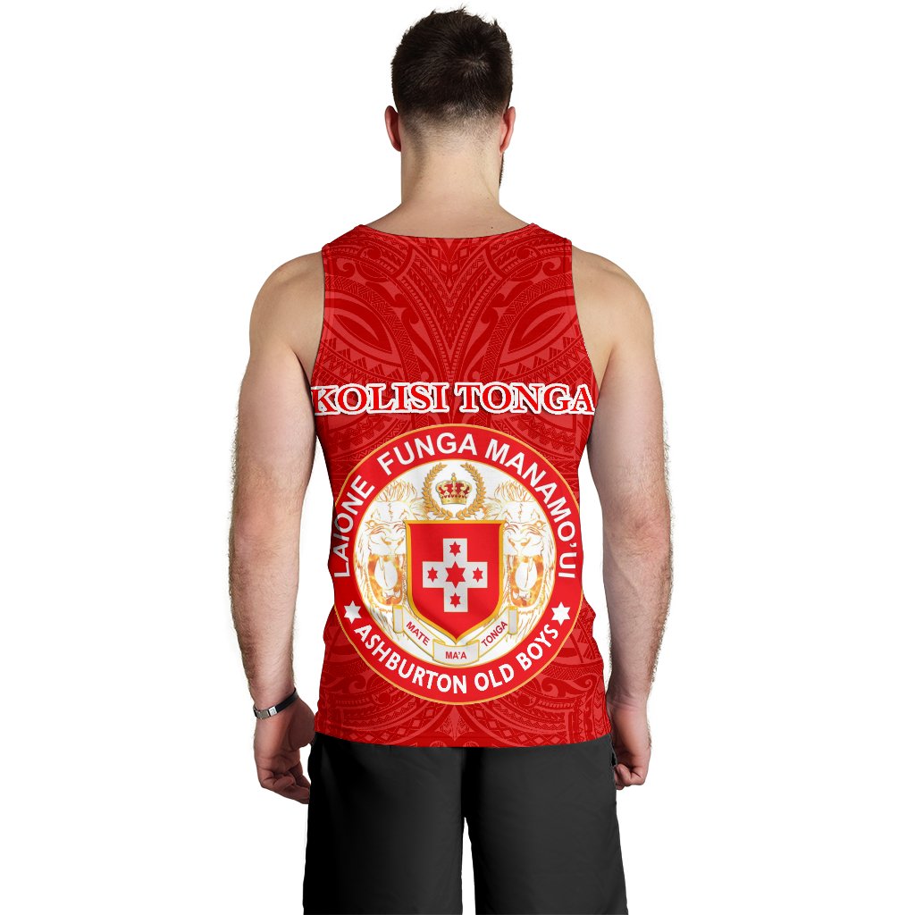 Kolisi Tonga Men's Tank Top Mate Ma'a Tonga Unique Rugby Style - Vibe Hoodie Shop