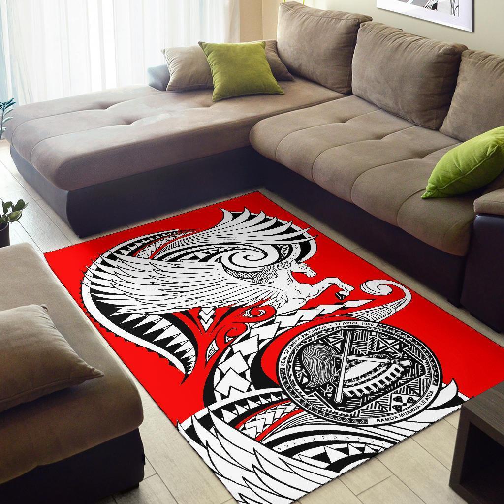 American Samoa Area Rug - Angel Horse - Vibe Hoodie Shop