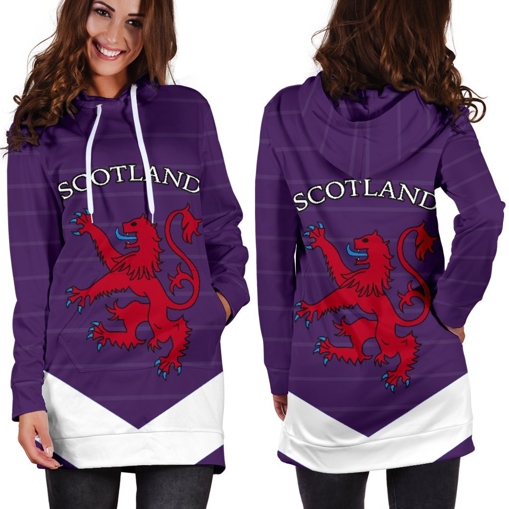 Scotland Women's Hoodie Dress Lion - Vibe Hoodie Shop