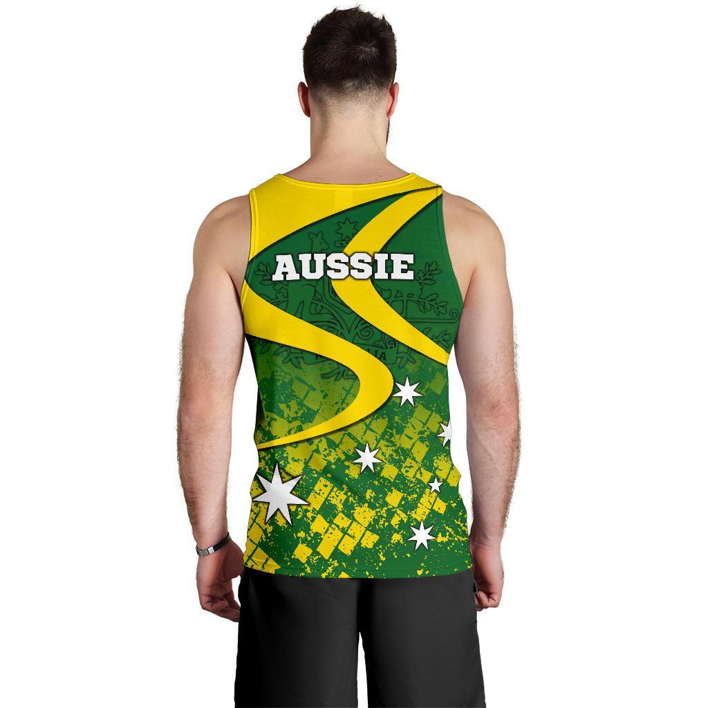 Tank Top - Australia National Color Mens Tank - Men - Vibe Hoodie Shop