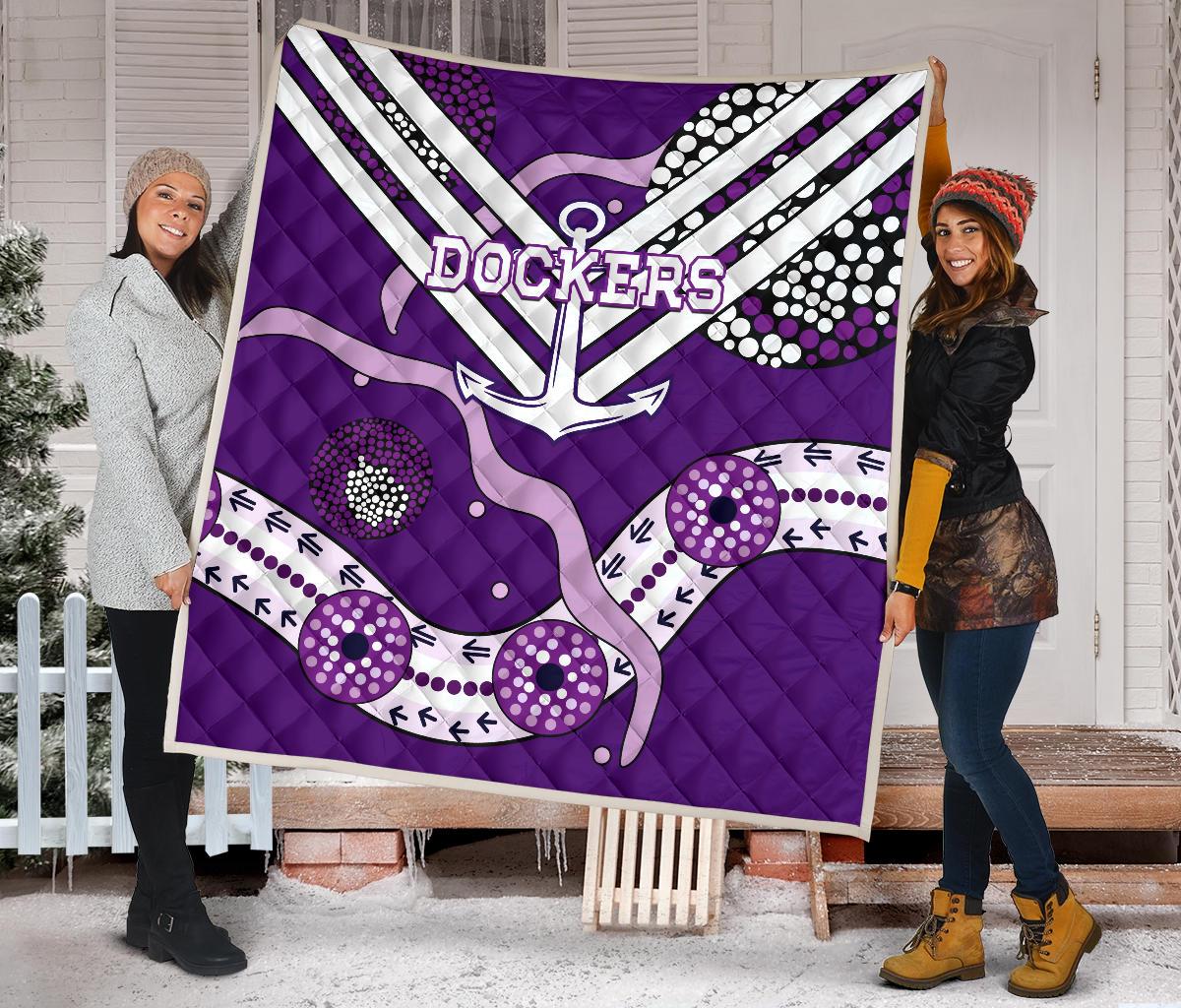Dockers Premium Quilt Indigenous Fremantle - Freo - Vibe Hoodie Shop