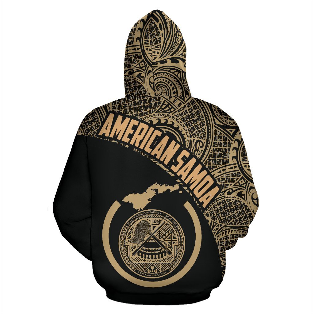 Map American Samoa Zip - Up Hoodie Polynesian - Vibe Hoodie Shop