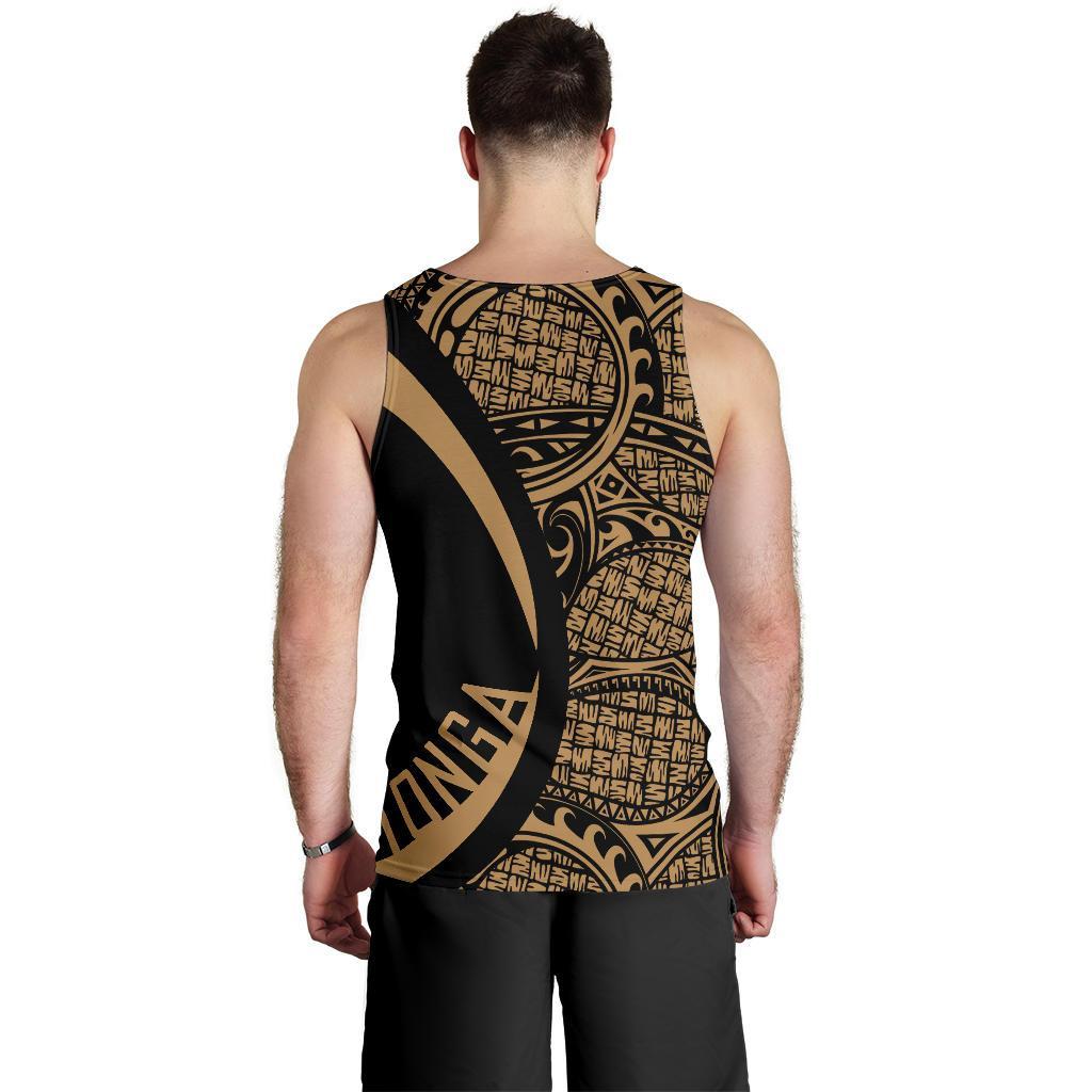 Tonga Polynesian Men's Tank Top - Circle Style 05 - Vibe Hoodie Shop