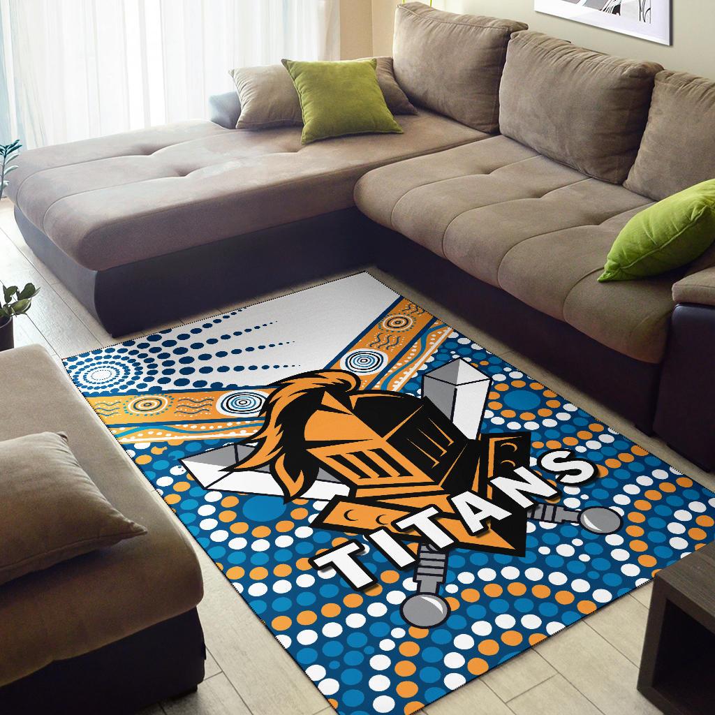 Titans Knight Area Rug Gold Coast - Vibe Hoodie Shop