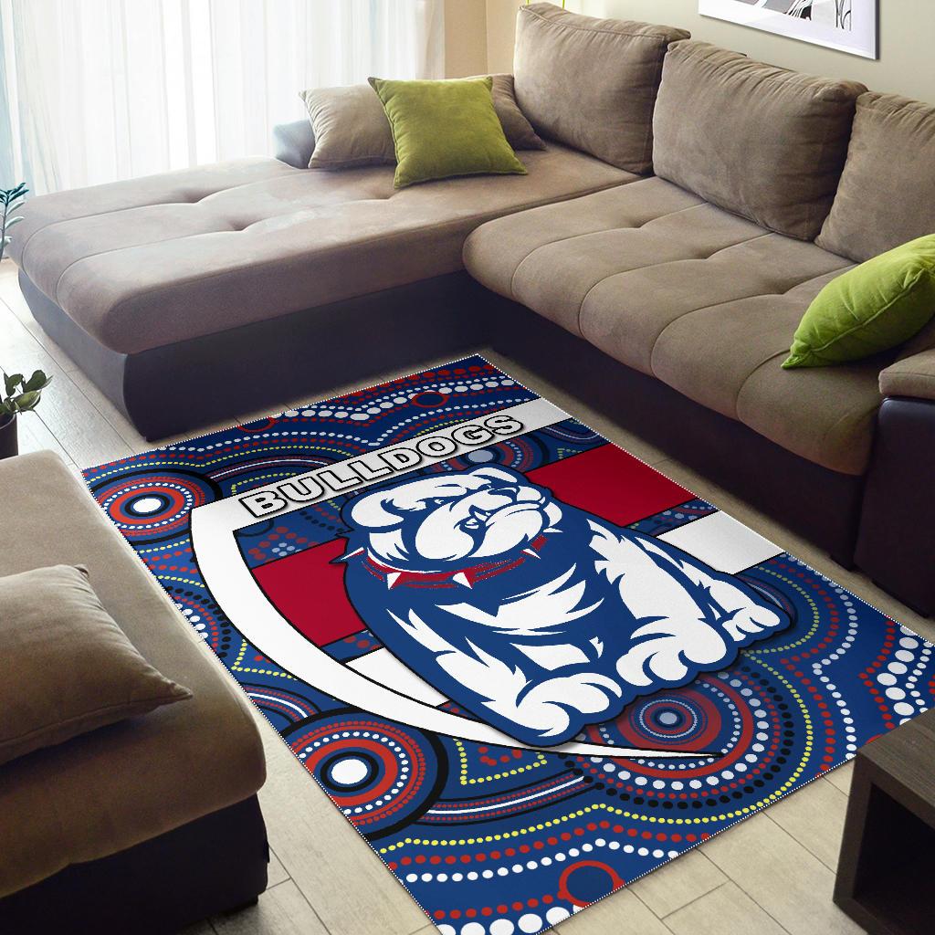 Western Football Bulldogs Area Rug Redamancy Indigenous Australian - Vibe Hoodie Shop