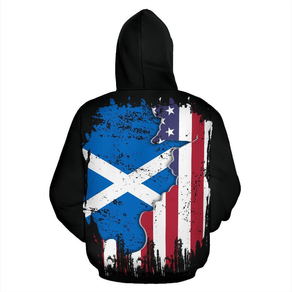 American Grown Scotland Root Dna Zip Hoodie - Vibe Hoodie Shop