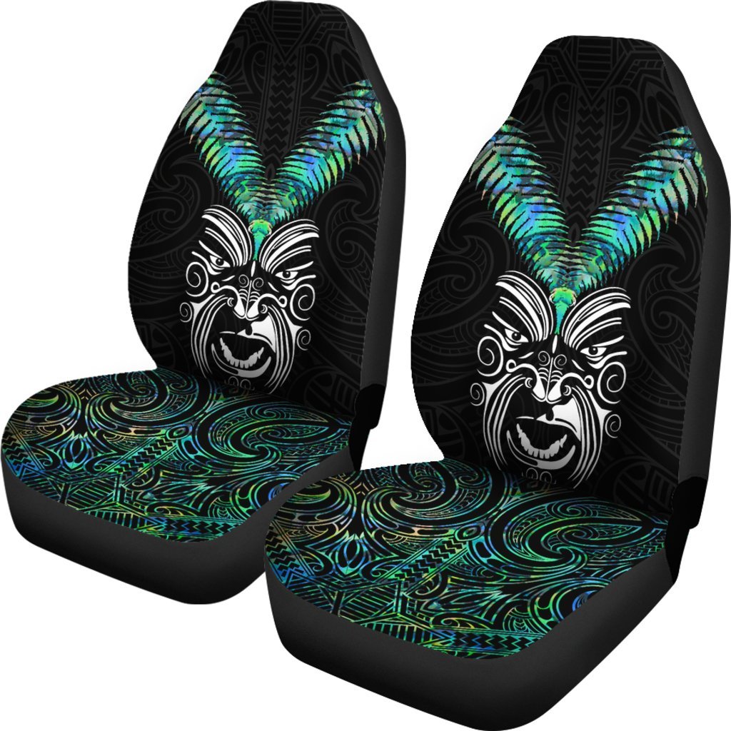 New Zealand Maori Moko Car Seat Covers Paua Shell - Vibe Hoodie Shop