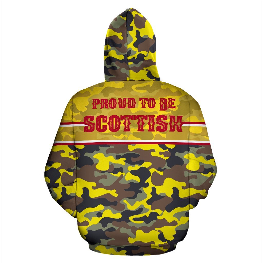 Scotland Hoodie Proud To Be Scottish Yellow - Vibe Hoodie Shop