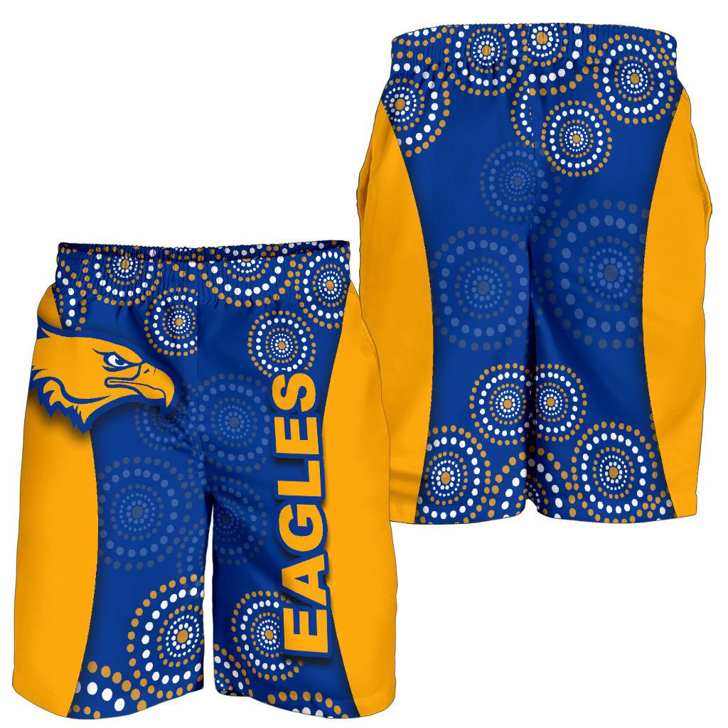 West Coast Eagles All Over Print Men's Shorts Special Aboriginal Style - Vibe Hoodie Shop