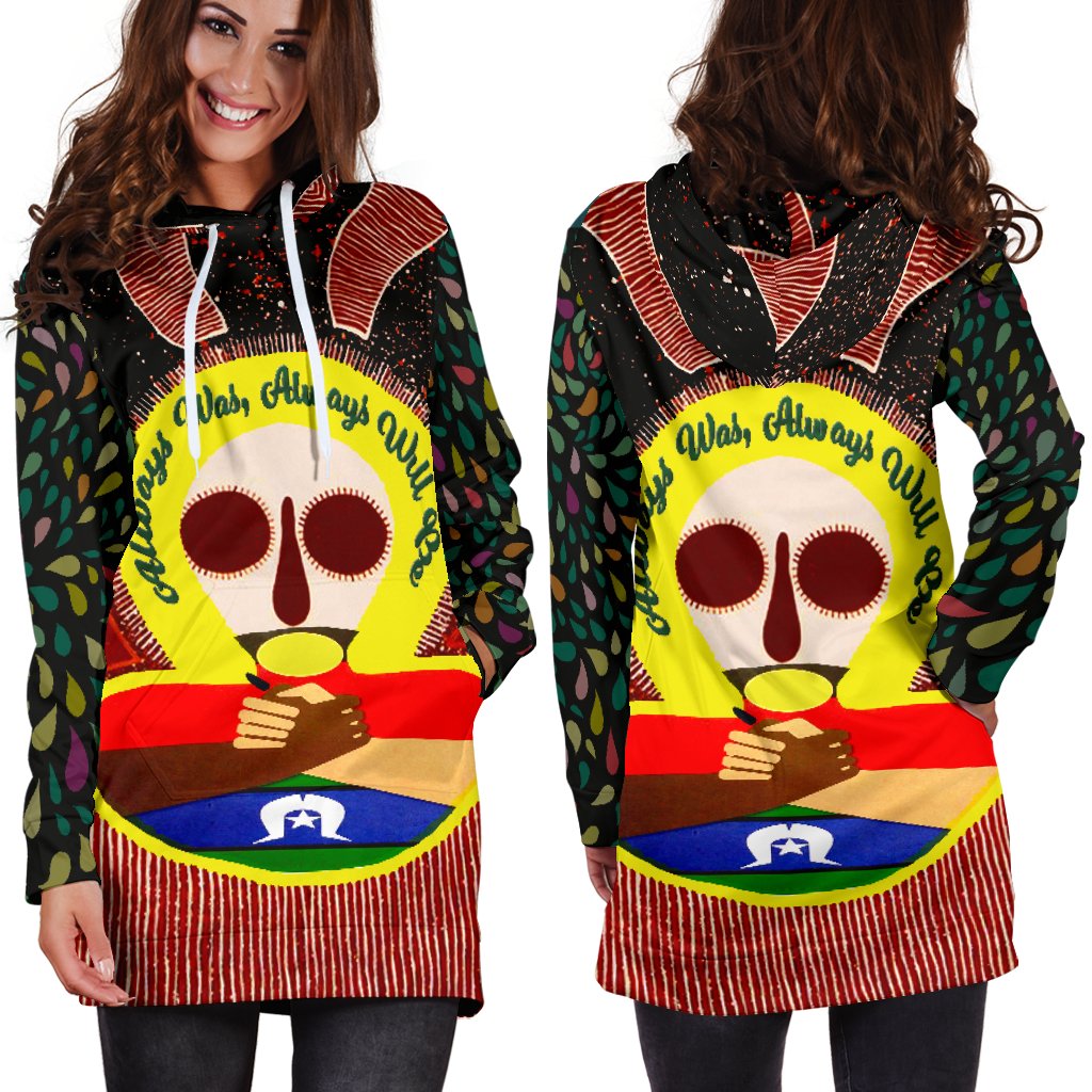 Aboriginal and Torres Strait Islanders Women's Hoodie Dress - NAIDOC Style - Vibe Hoodie Shop