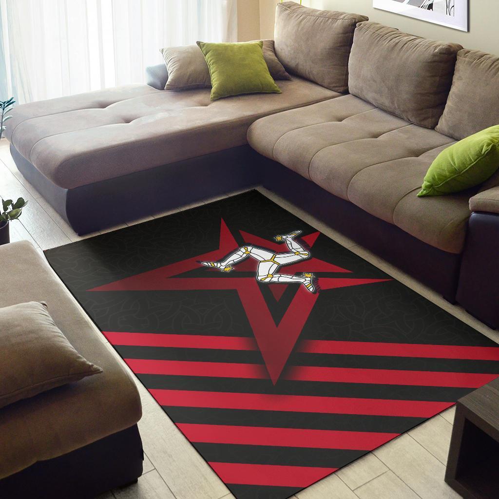 Isle of Man Celtic Area Rug - Isle of Man Star - Vibe Hoodie Shop