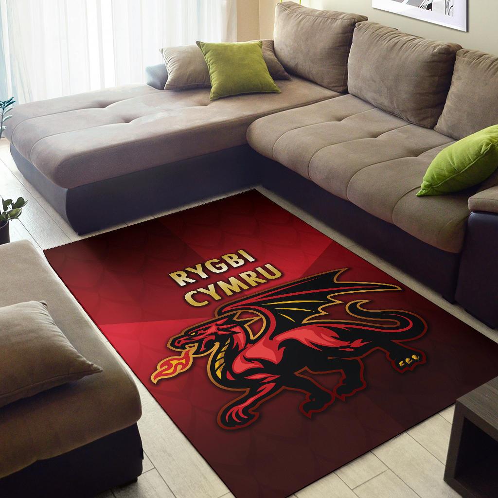 Wales Rugby Area Rug Simple Style - Vibe Hoodie Shop