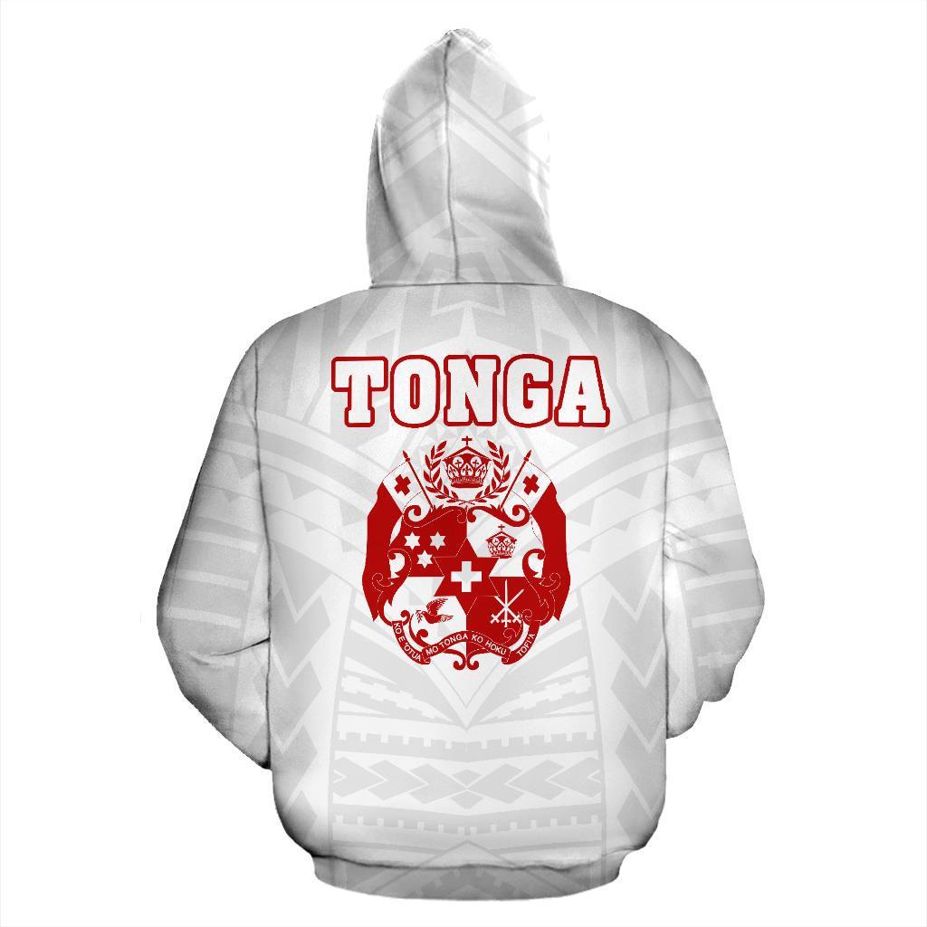 Zip Up Hoodie Tonga Flag Coat Of Arms Polynesian - 02 - Vibe Hoodie Shop