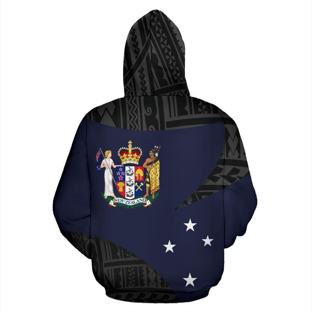 Endless New Zealand Navy Hoodie Maori Tattoo - Vibe Hoodie Shop