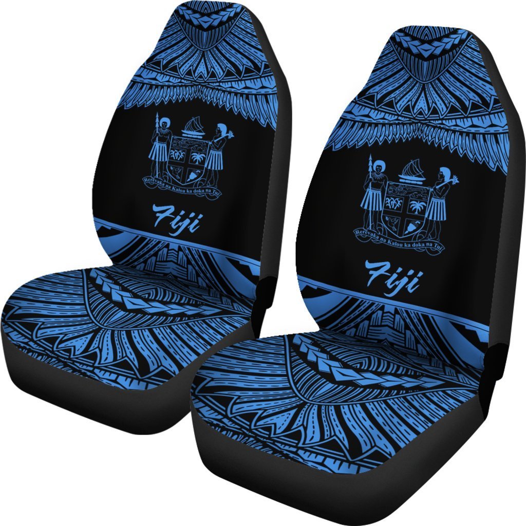 Fiji Polynesian Car Seat Covers - Pride Blue Version - Vibe Hoodie Shop