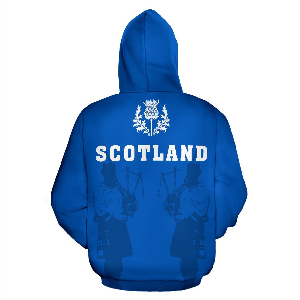 Scotland Thistle And Lion All Over Hoodie - Vibe Hoodie Shop