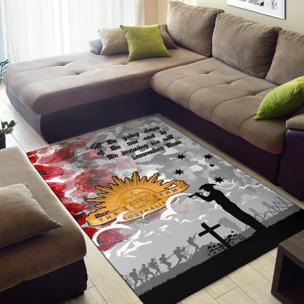 ANZAC Area Rug - We Will Remember Them - Vibe Hoodie Shop