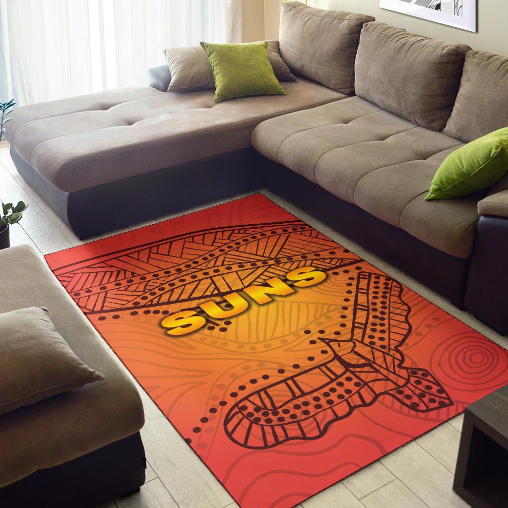 Gold Coast Area Rug Suns Simple Indigenous - Vibe Hoodie Shop