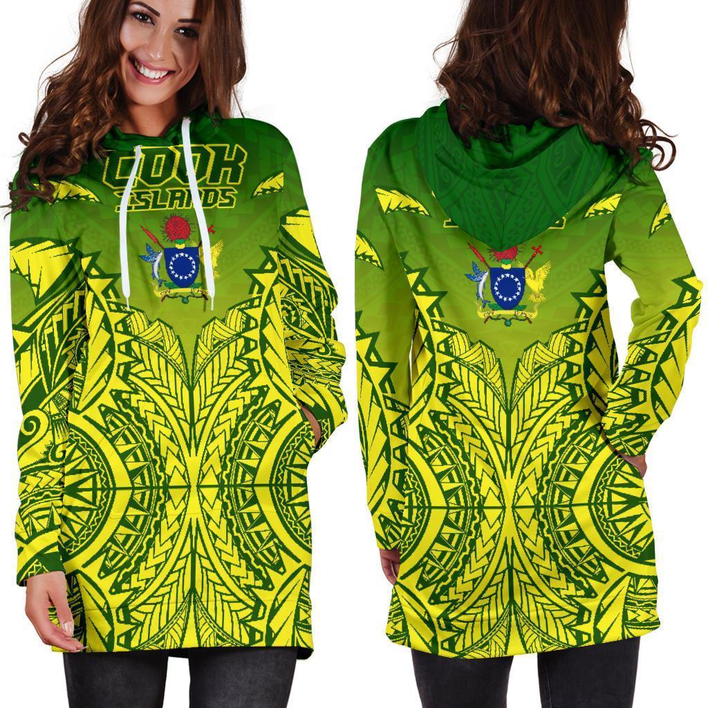 (Kuki Arirani) Cook Islands Premium Hoodie Dress - Vibe Hoodie Shop