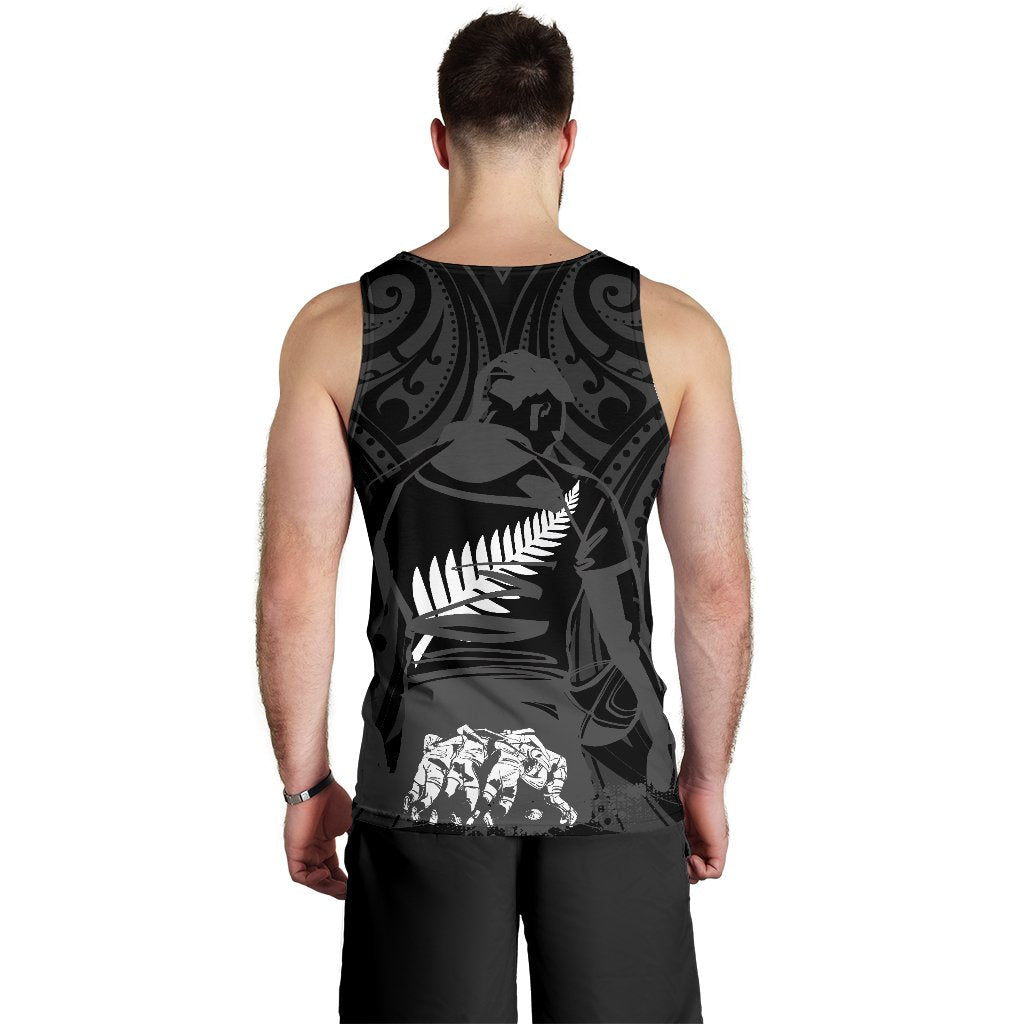 New Zealand Flag Men's Tank Top - Rugby Winner - Vibe Hoodie Shop