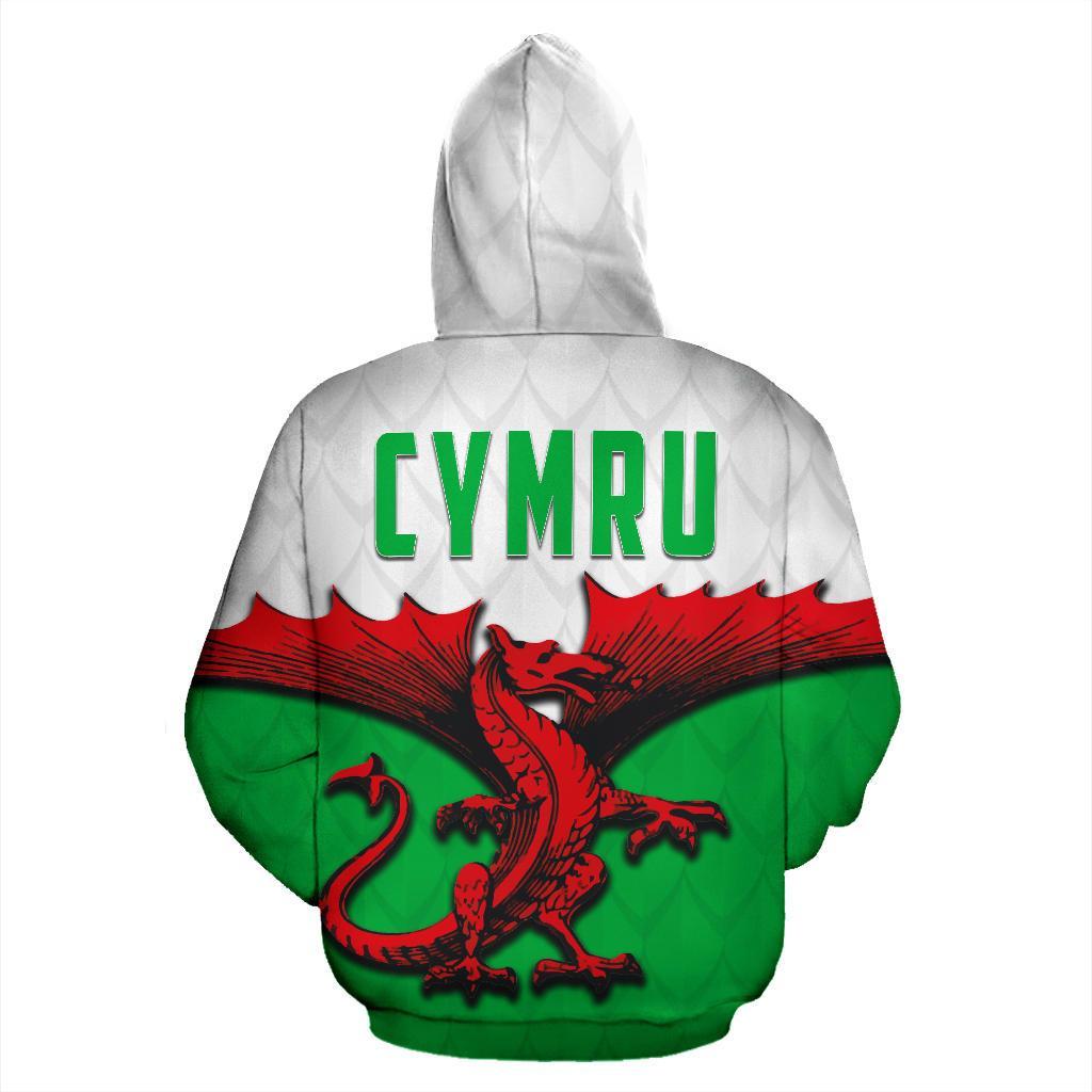 Wales Hoodie Welsh Dragon Pullover Hoodie - Vibe Hoodie Shop