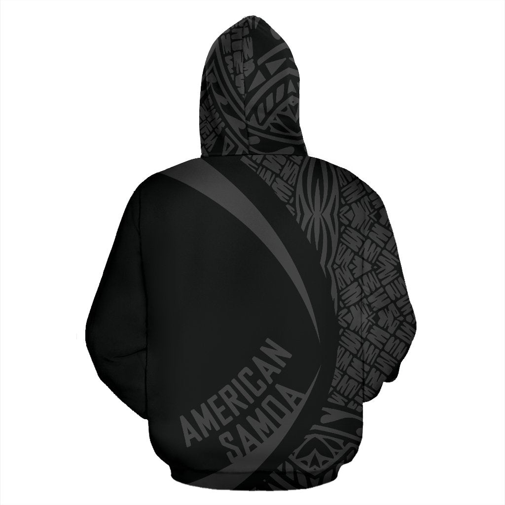 American Samoa Turtle Polynesian Zip Up Hoodie - Circle Style 01 - Vibe Hoodie Shop