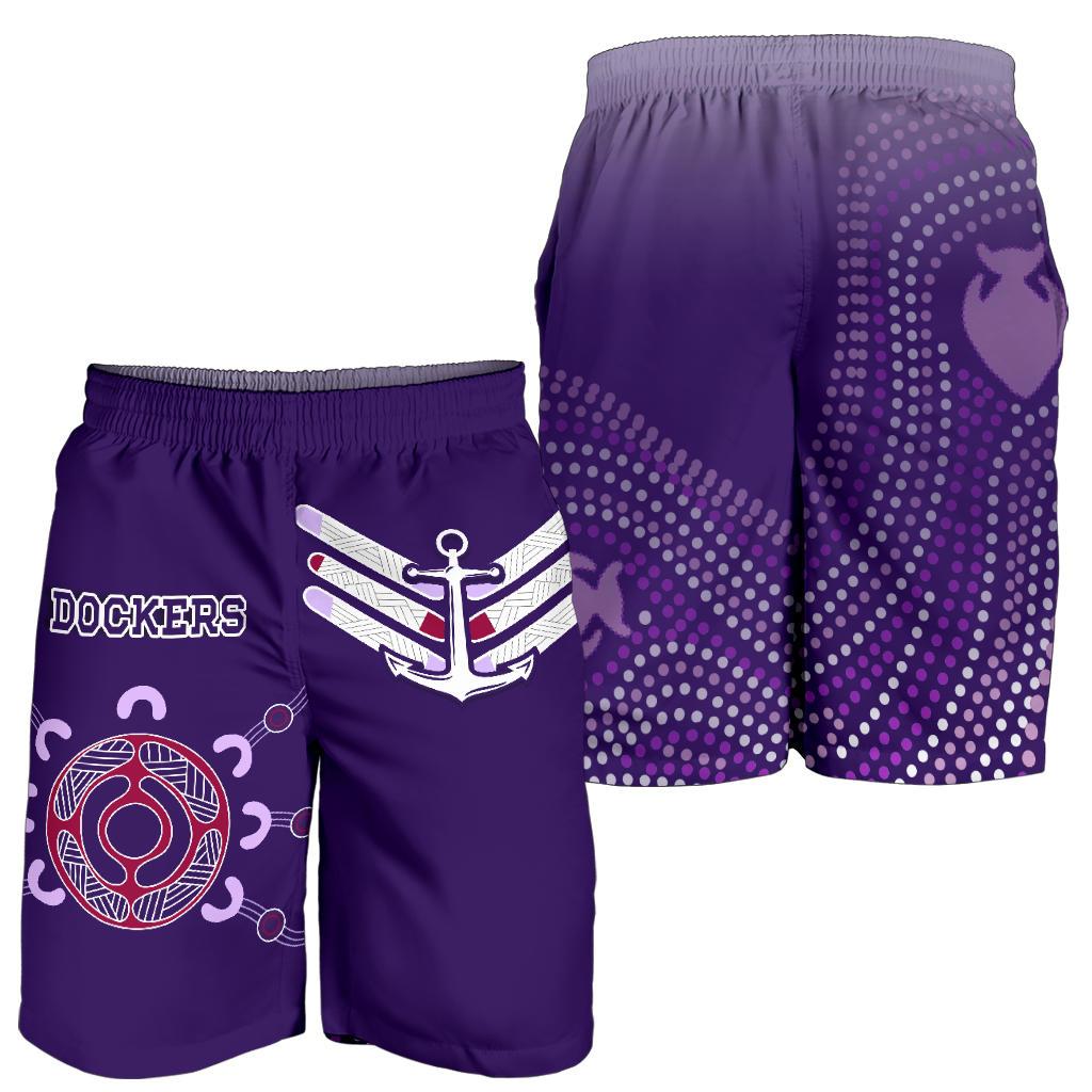 Dockers Men Shorts Indigenous Fremantle - Vibe Hoodie Shop