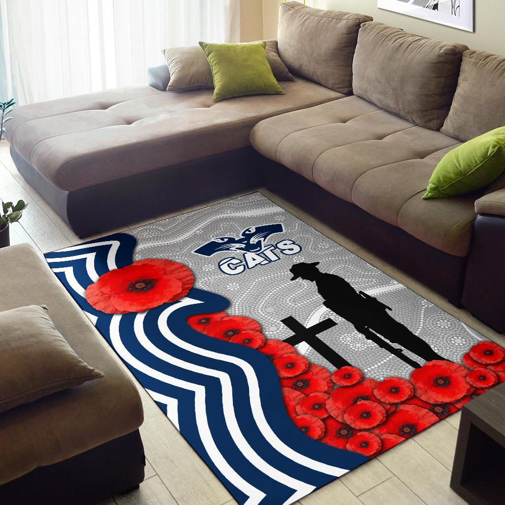 Geelong Area Rug Cats ANZAC Day Indigenous - Vibe Hoodie Shop