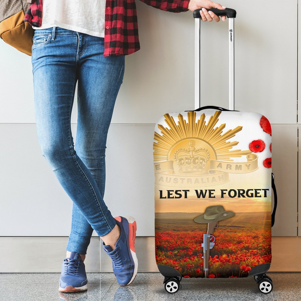 ANZAC Day 2021 Luggage Covers - We Will Remember Them - Vibe Hoodie Shop