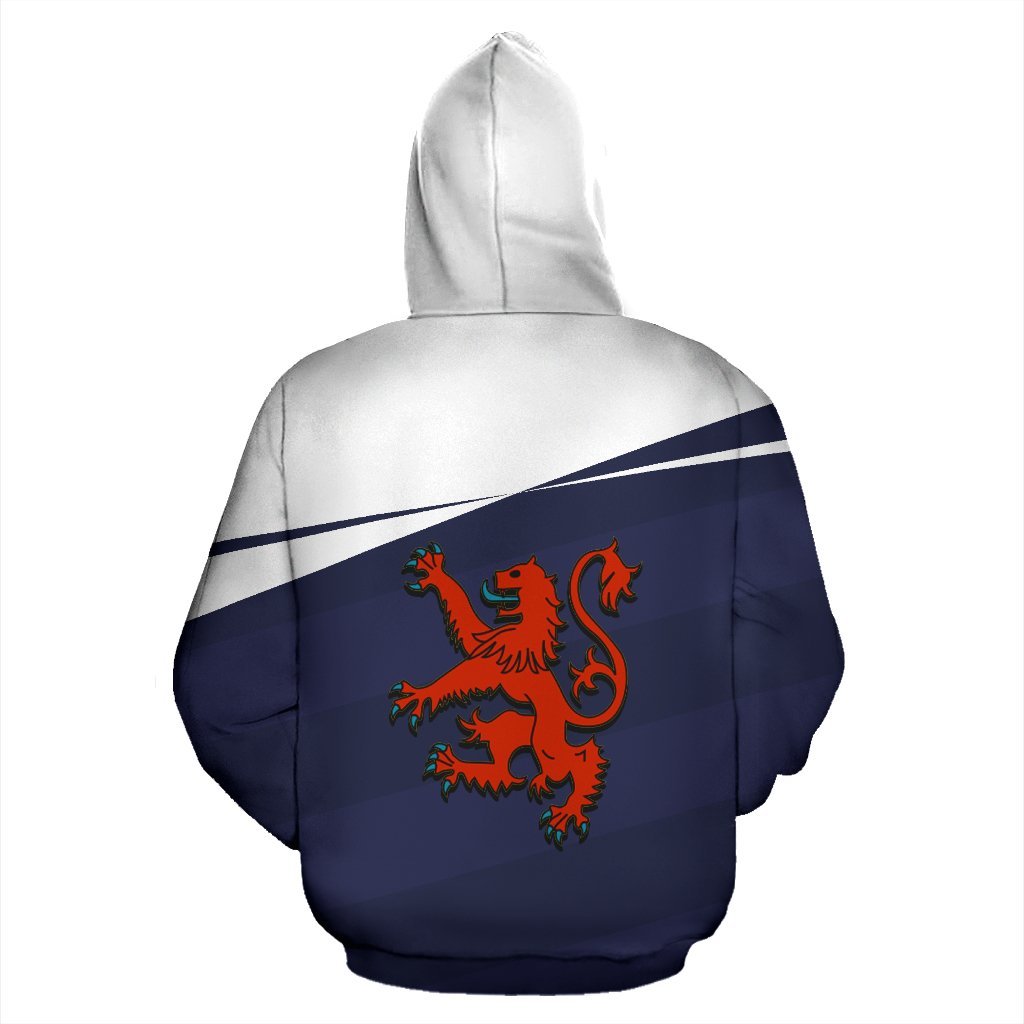 Scotland Coat Of Arms And Thistle Zip Up Hoodie - Vivian Style - Vibe Hoodie Shop