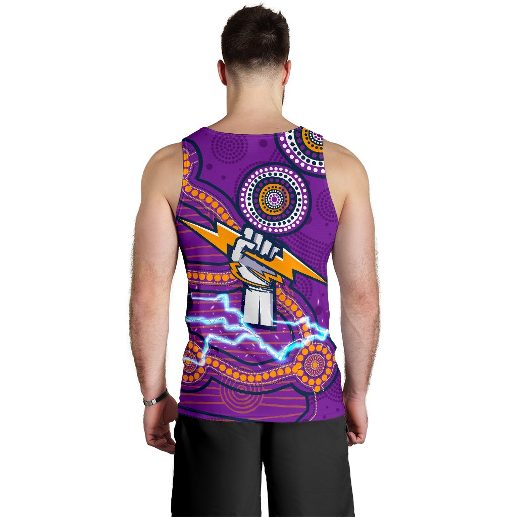 Storm Men's Tank Top Melbourne Indigenous Thunder - Vibe Hoodie Shop