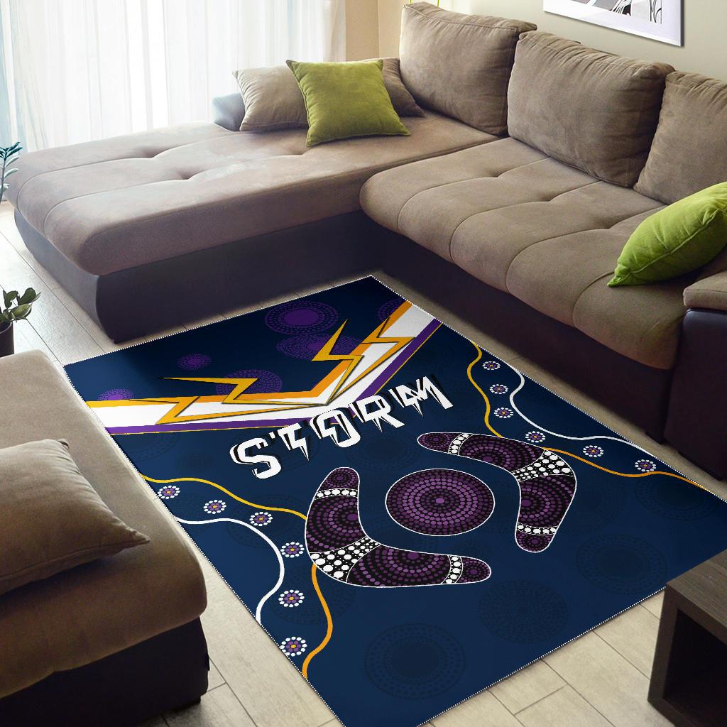 Storm Area Rug Melbourne Indigenous Champion - Vibe Hoodie Shop
