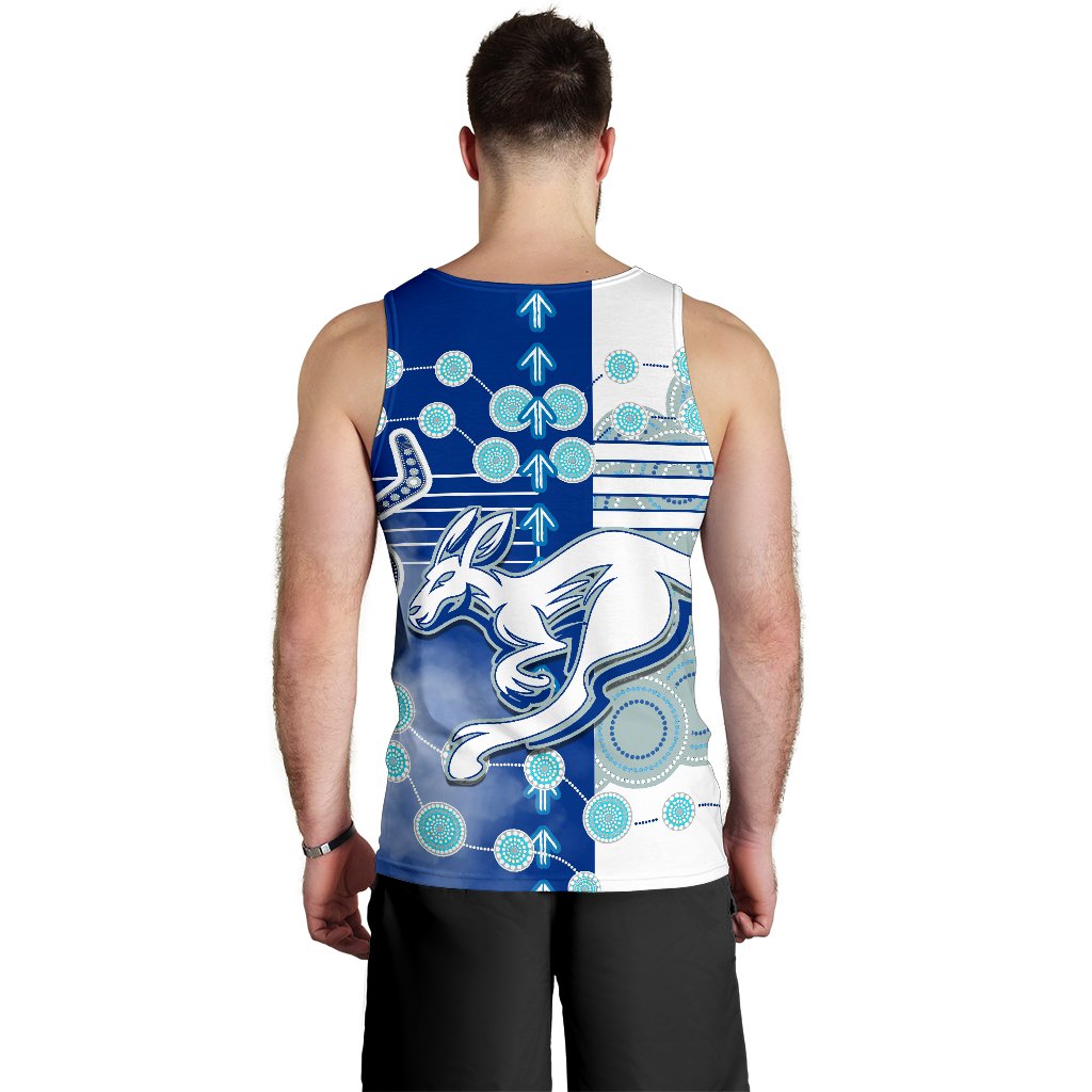 Melbourne Kangaroos Men Tank Top Indigenous North - Roos - Vibe Hoodie Shop