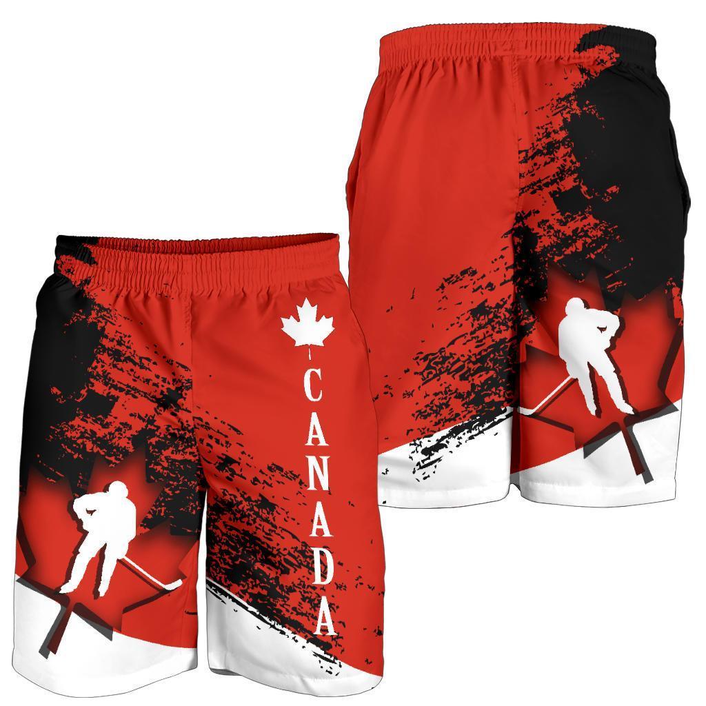 Canada Shorts - Maple Leaf Hockey - Vibe Hoodie Shop