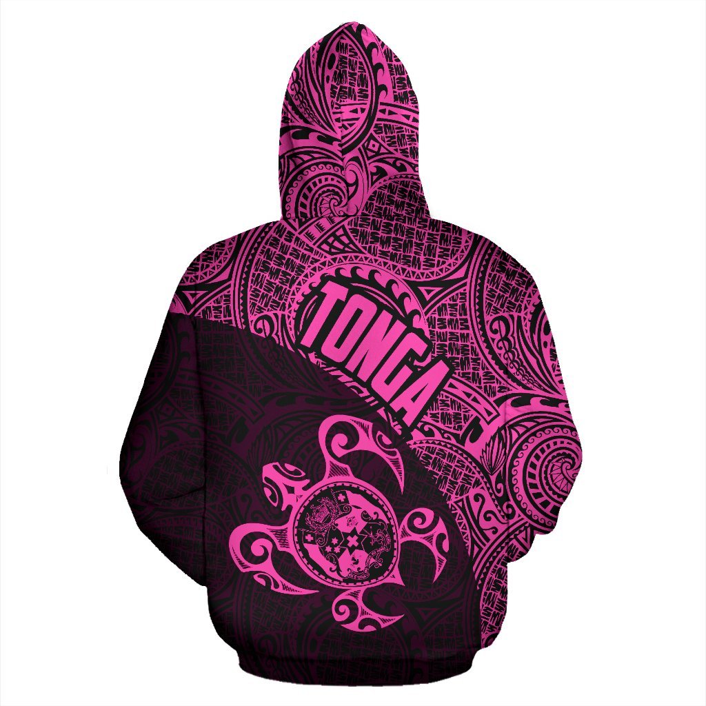 Hoodie Tonga Coat Of Arms Turtle Polynesian Pattern 02 - Vibe Hoodie Shop