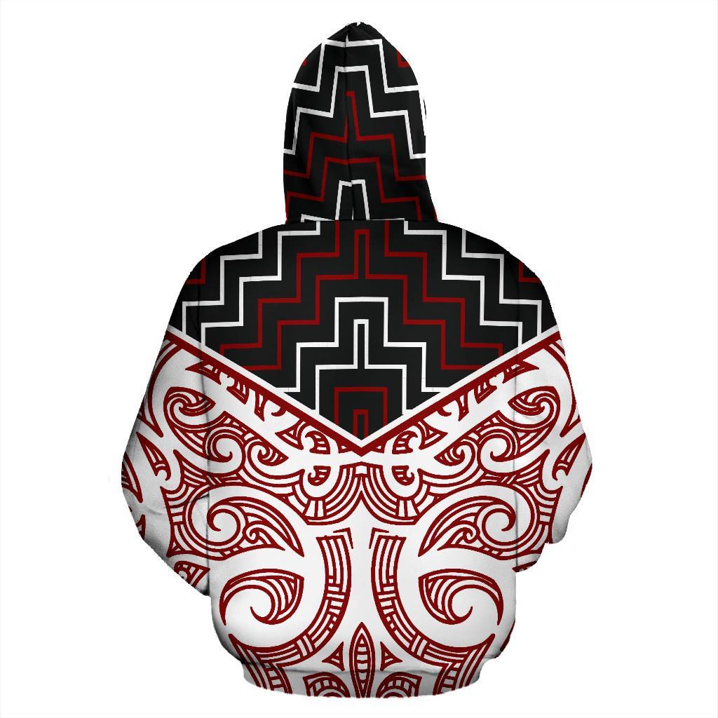 New Zealand Hoodie Rugby Maori Culture - Zipper Ver - Vibe Hoodie Shop
