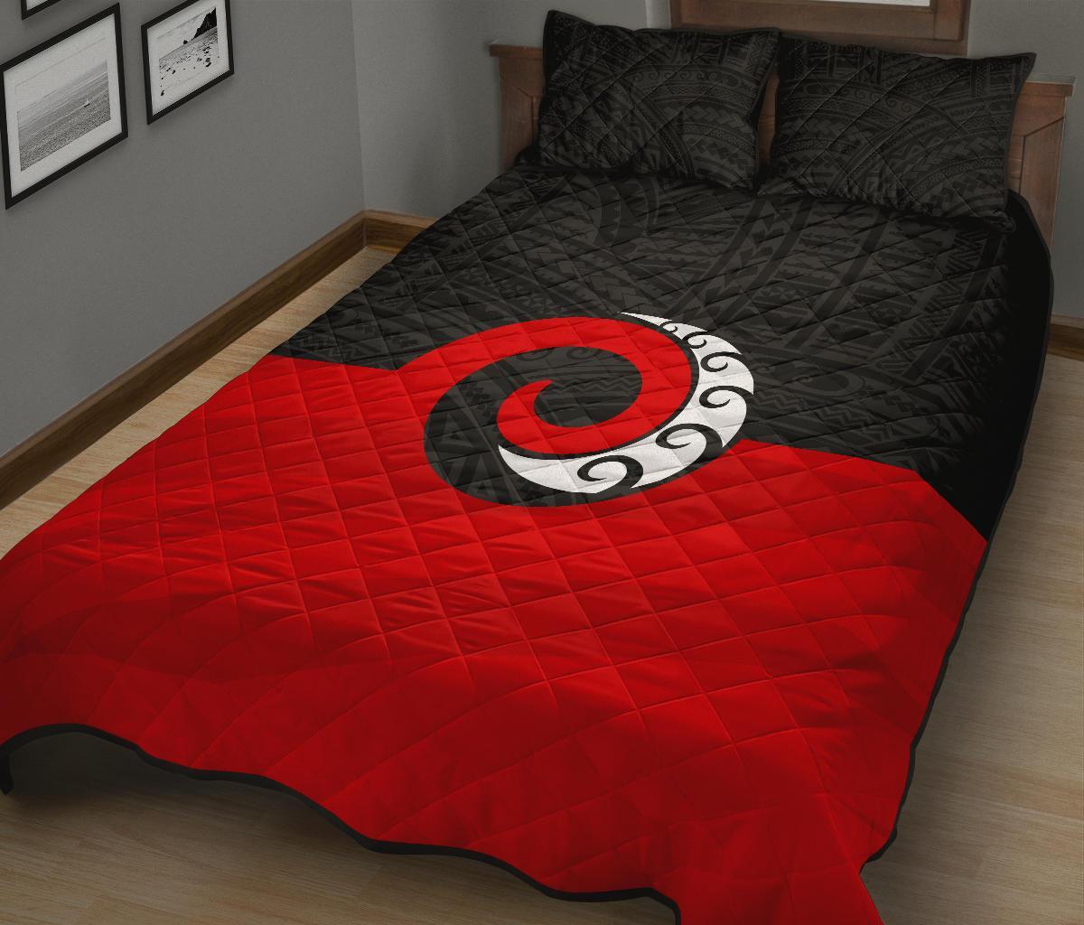 Koru Maori New Zealand Quilt Bed Set - Vibe Hoodie Shop