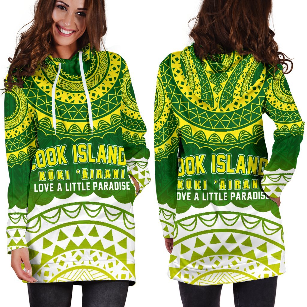 Cook Islands Hoodie Dress Love A Little Paradise - Vibe Hoodie Shop