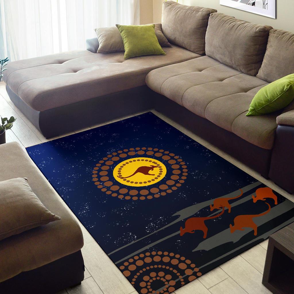 Area Rug - Kangaroo On The - Vibe Hoodie Shop