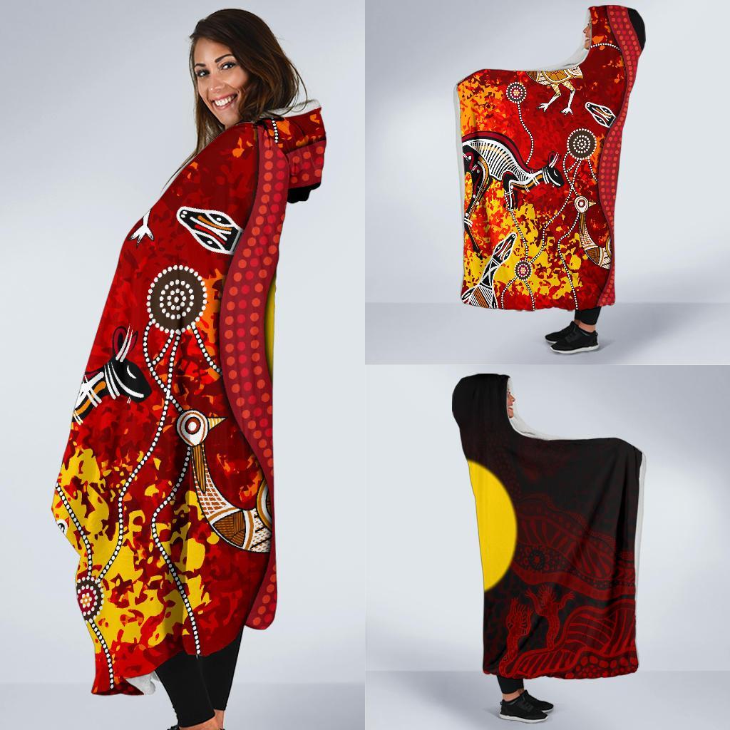 aboriginal-hooded-blanket-red-indigenous-flag