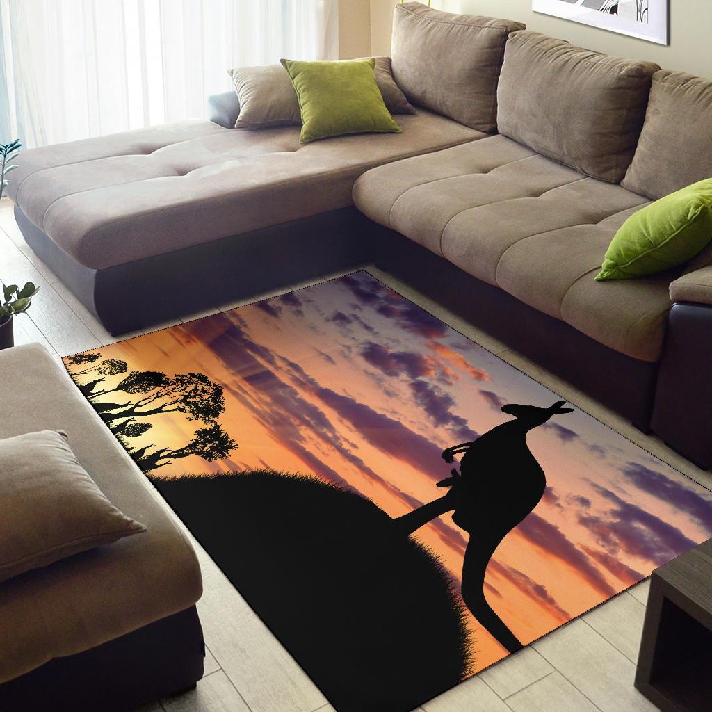 Area Rug - Kangaroo Rug Sunset - Vibe Hoodie Shop